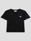 Fox Head Patch Regular Short Sleeve T-Shirt Black - MAISON KITSUNE - BALAAN 3