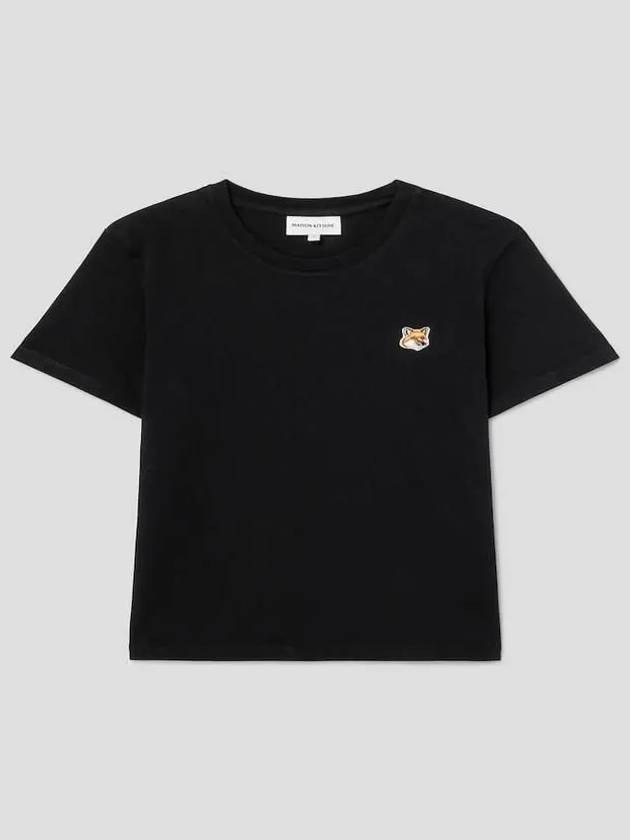 Fox Head Patch Regular Short Sleeve T-Shirt Black - MAISON KITSUNE - BALAAN 3