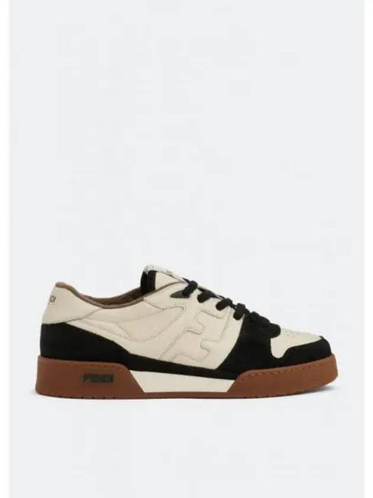 Match FF Logo Low Top Sneakers Black - FENDI - BALAAN 2