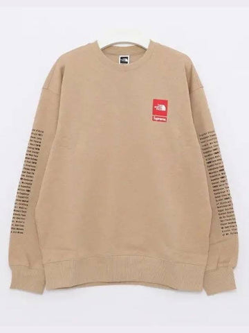 Collaboration Crew Neck Men s Sweatshirt SS24SW2 KHAKI 1039907 - THE NORTH FACE - BALAAN 1