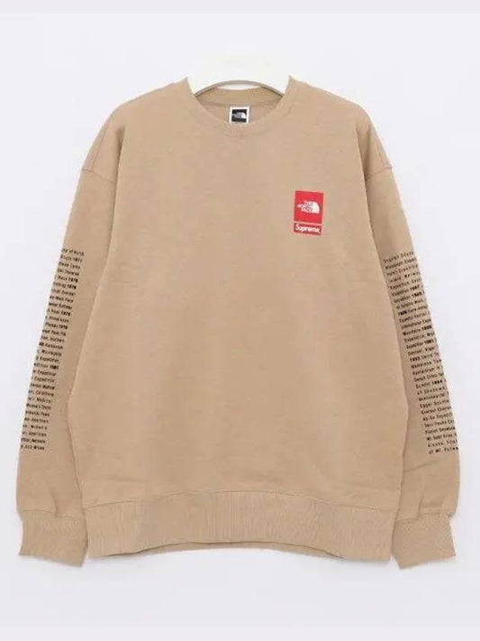 Collaboration Crew Neck Men s Sweatshirt SS24SW2 KHAKI 1039907 - THE NORTH FACE - BALAAN 1