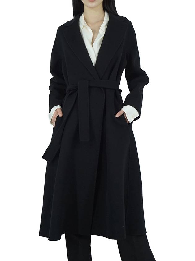 Esturia Wool Coat Black 2429016131600 013 - MAX MARA - BALAAN 1