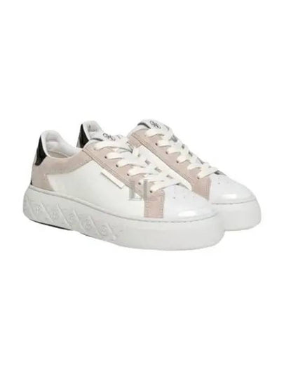 Ladybug Suede Leather Low Top Sneakers White - TORY BURCH - BALAAN 2