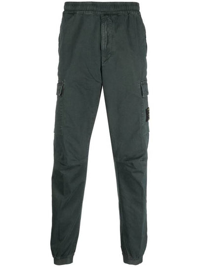 Men's Wappen Patch Straight Pants Green - STONE ISLAND - BALAAN 2