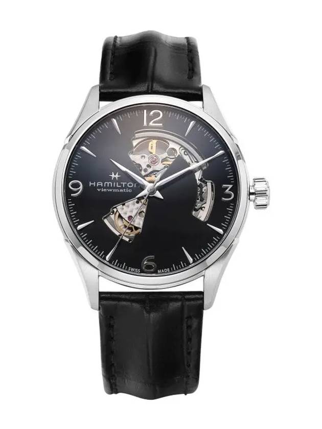 Jazzmaster Open Heart Automatic Watch Black - HAMILTON - BALAAN 2