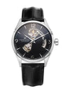 Jazzmaster Open Heart Automatic Watch Black - HAMILTON - BALAAN 3