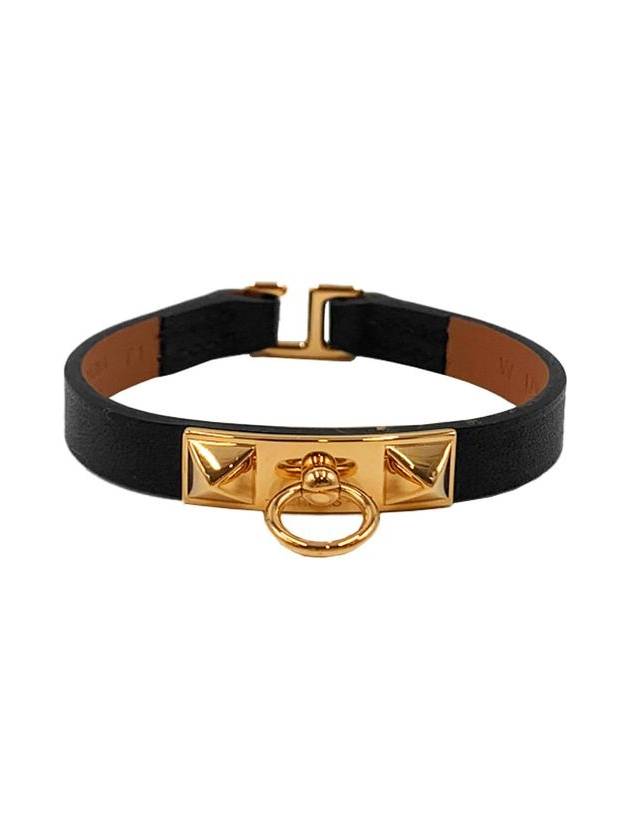 Women s Reval Mini Bracelet Swift Gold Noir H081181CC89 - HERMES - BALAAN 1