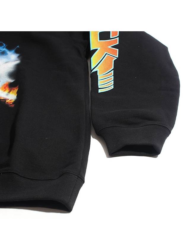 Back To The Future Print Hoodie Black - VETEMENTS - BALAAN 6