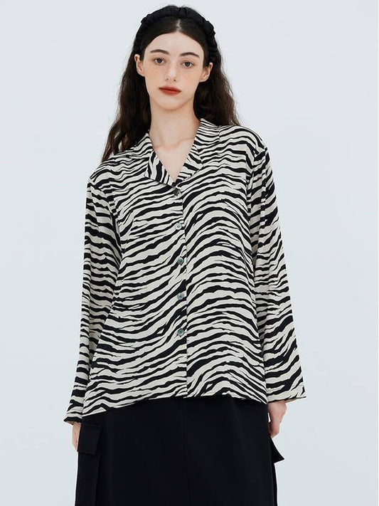 Zebra Collar Blouse - KOOKEESEE - BALAAN 2