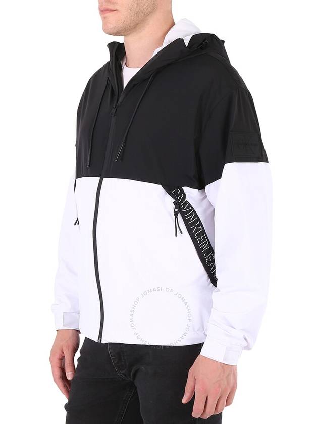 Calvin Klein Men's Black Color Block Windbreaker With Shadow Logo, Size Small - CALVIN KLEIN - BALAAN 3