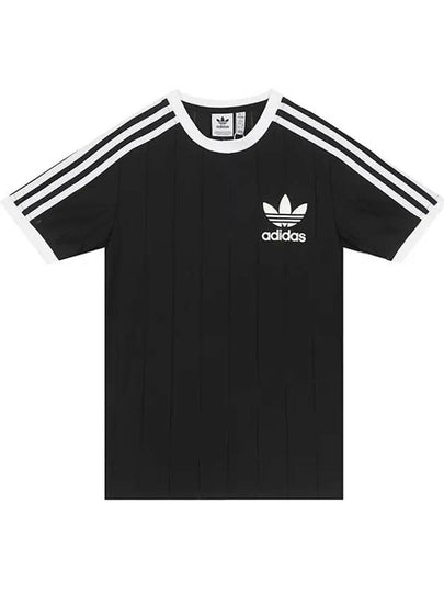 Adicolor 3 Stripes Pinstripe Short Sleeve T-Shirt Black - ADIDAS - BALAAN 2