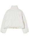 Eco leather crop padded jumper Ivory - THE GREEN LAB - BALAAN 8