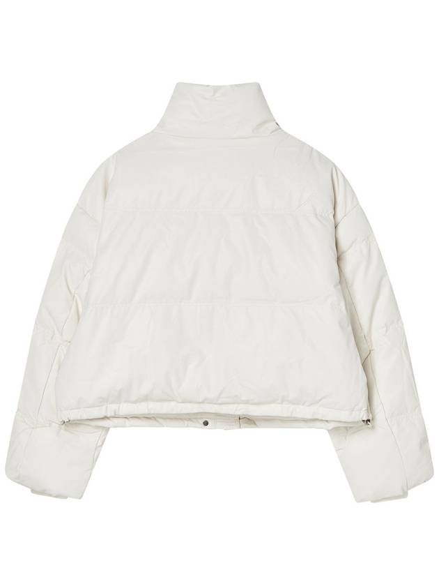 Eco leather crop padded jumper Ivory - THE GREEN LAB - BALAAN 8