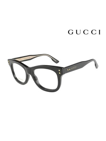 Eyewear Demo Rectangular Frame Glasses Black - GUCCI - BALAAN 1