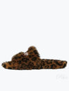 Leopard Pattern Fake Fur Slide Slippers - BALENCIAGA - BALAAN 2