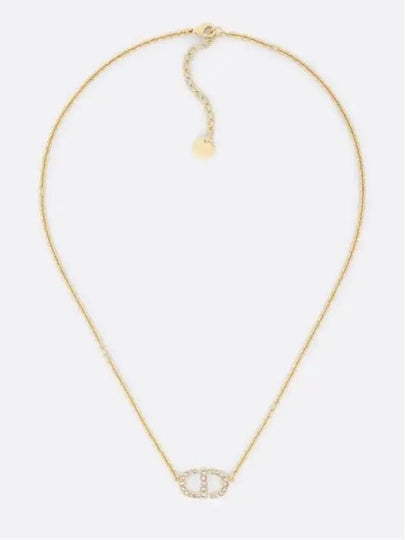 Petit CD Crystal Necklace Gold - DIOR - BALAAN 2