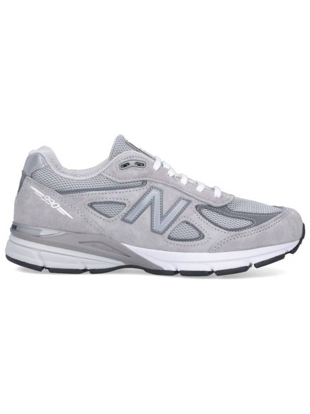 990v4 Core Low Top Sneakers Silver Grey - NEW BALANCE - BALAAN 2