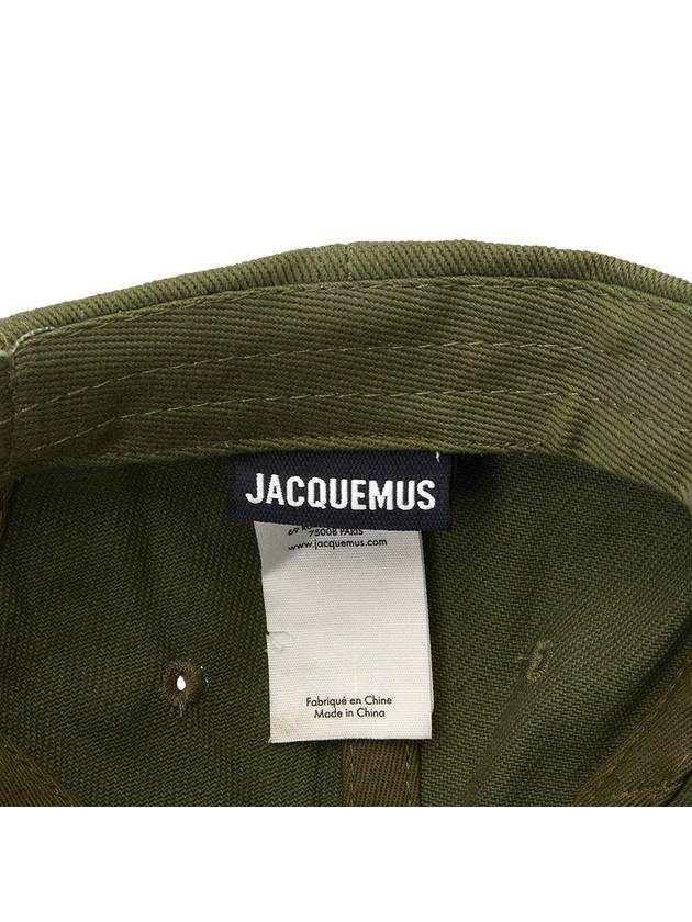 La Casquette Embroidered Logo Ball Cap Khaki - JACQUEMUS - BALAAN 9