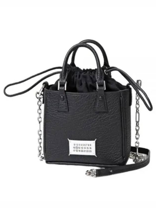 Horizontal Leather Shoulder Bag Black - MAISON MARGIELA - BALAAN 2