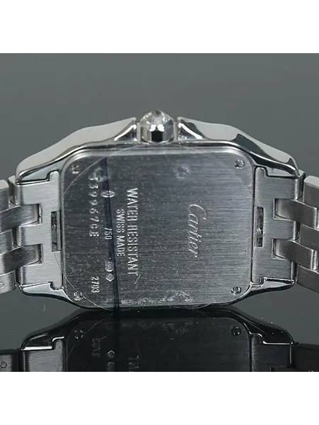 18K 750 White Gold Box Bezel Diamond Santos Demoiselle 26MM Quartz Unisex Watch - CARTIER - BALAAN 5