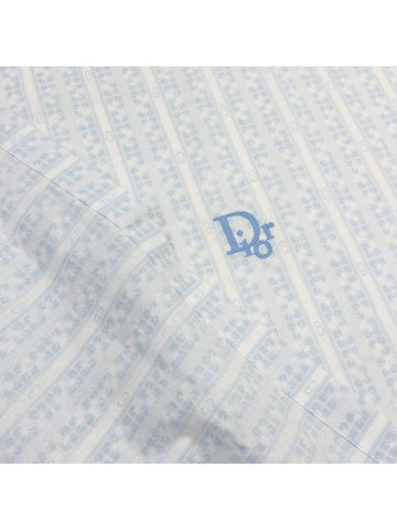 Oblique baby blue blanket bedding 4VDIEZ31874 - DIOR - BALAAN 1