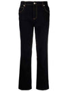 Anagram Pocket Tapered Jeans Black - LOEWE - BALAAN 1