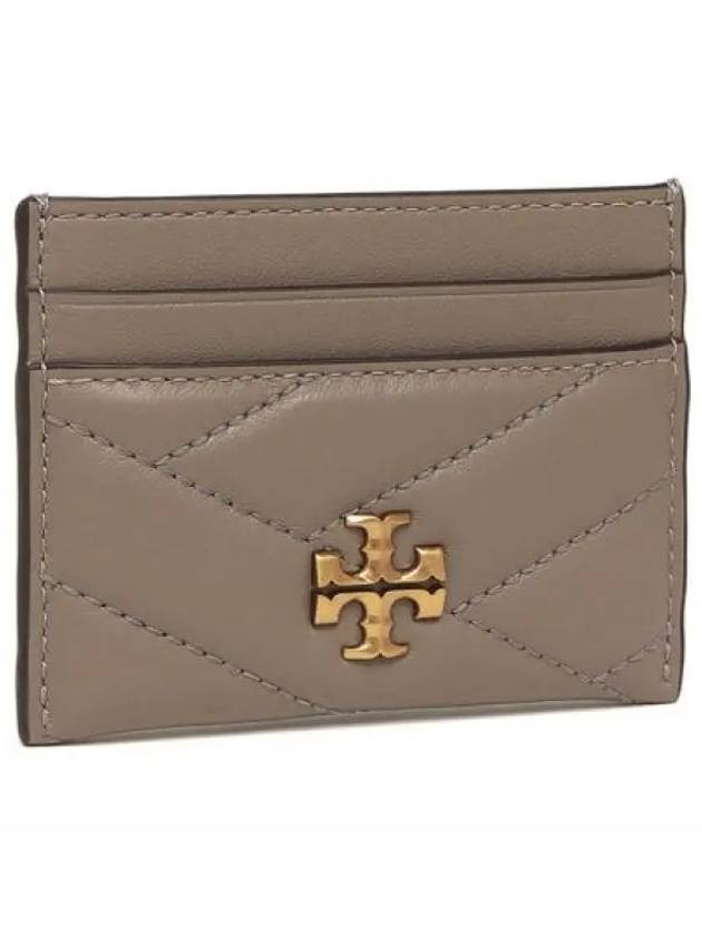 Kira Chevron Logo Card Wallet Grey - TORY BURCH - BALAAN 2