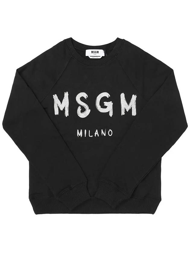 Logo Sweatshirt Black - MSGM - BALAAN 3