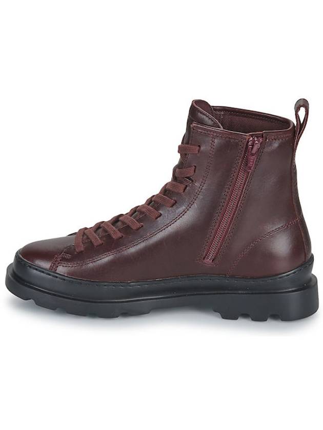 Brutus Medium Lace-up Worker Boots Burgundy - CAMPER - BALAAN 4