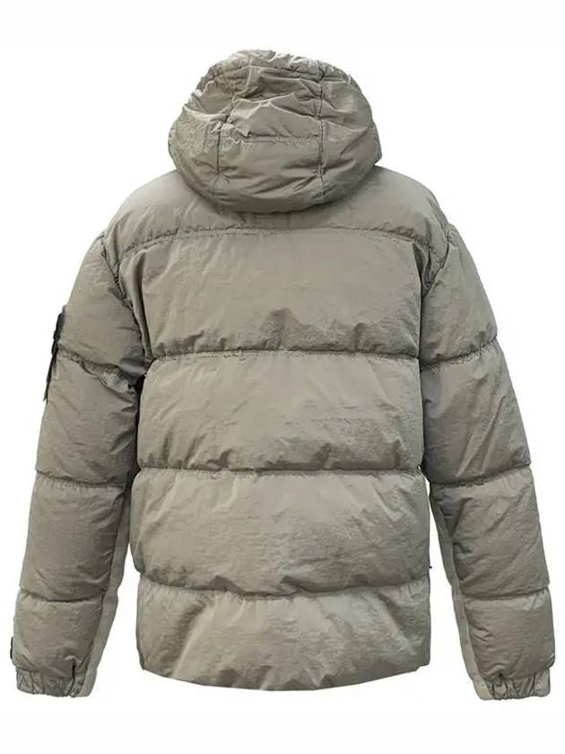 41419 Nylon Metal Econyl Hooded Down Jacket Grey - STONE ISLAND - BALAAN 3