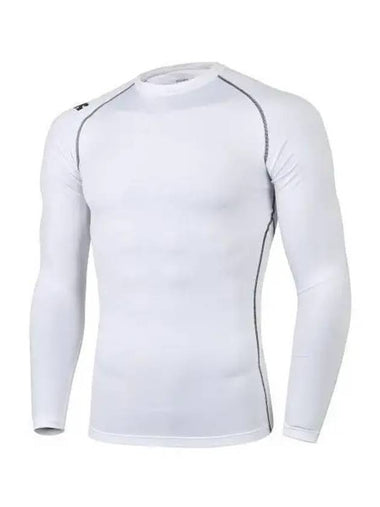 BASEBALL SO121ZCO31 Crew Neck Long Sleeve Undershirt White - DESCENTE - BALAAN 1