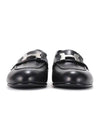 Paris Loafers Goatskin Palladium Noir - HERMES - BALAAN 5