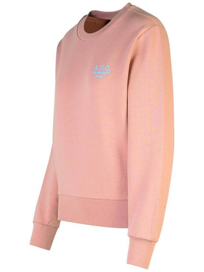 A.P.C. 'Rue Madame' Pink Cotton Sweatshirt - A.P.C. - BALAAN 2