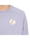 Oly Flower Fox Patch Sweatshirt Light Purple - MAISON KITSUNE - BALAAN 9