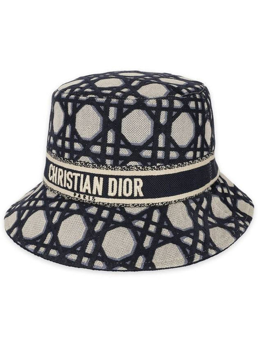 D-Bobby Macrocannage Small Brim Bucket Hat Blue Beige - DIOR - BALAAN 2