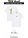 Archive Logo Round Short Sleeve T-Shirt White - STONE ISLAND - BALAAN 3