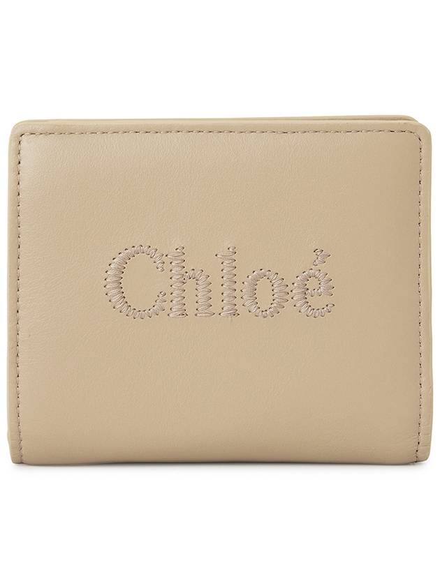 Sense Soft Leather Half Wallet Beige - CHLOE - BALAAN 2