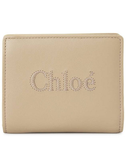 Sense Soft Leather Half Wallet Beige - CHLOE - BALAAN 2