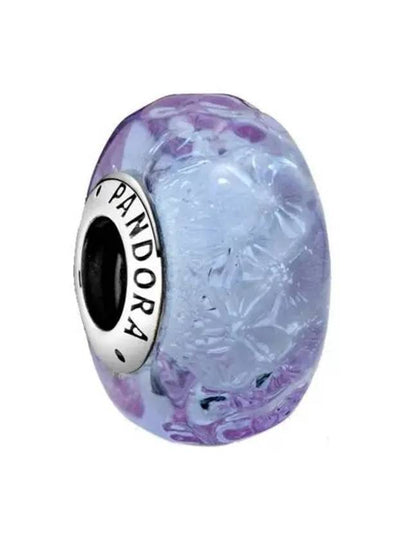 Wavy Lavender Murano Glass Bracelet Charm Purple - PANDORA - BALAAN 2