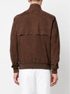 zip-up suede jacket brown - BARACUTA - BALAAN 3