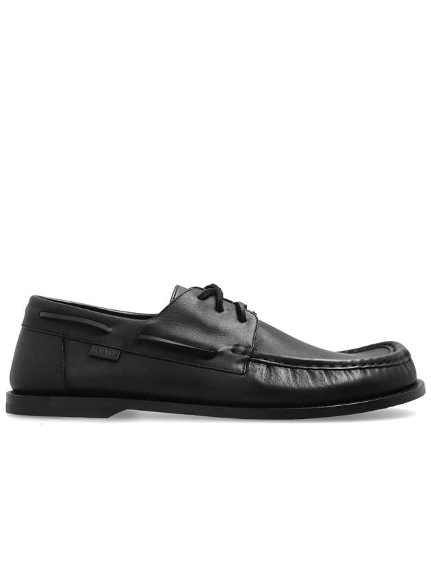 Loewe Shoes Campo Type Boat Shoe, Men's, Black - LOEWE - BALAAN 1