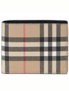 E Canvas Vintage Check Half Wallet Beige - BURBERRY - BALAAN 2