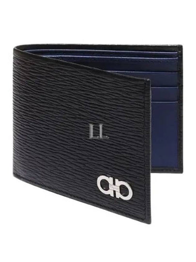 Gancini Half Wallet Black - SALVATORE FERRAGAMO - BALAAN 2