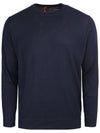 Colin Crew Neck Cashmere Knit Top Navy - LORO PIANA - BALAAN 1