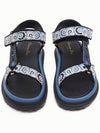 D-Way Embroidered Logo Sandals Blue - DIOR - BALAAN 4