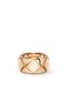 Coco Crush Ring Quilted Motif Large 18K Beige Gold - CHANEL - BALAAN 2