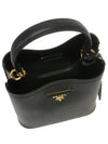 Panier Saffiano Leather Small Tote Bag Black - PRADA - BALAAN 5