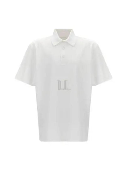 Embroidered Logo Cotton Polo Shirt White - GIVENCHY - BALAAN 2