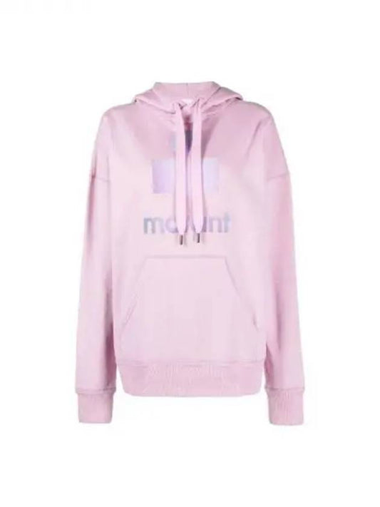 Mansell Big Logo Print Hooded Top Light Pink - ISABEL MARANT - BALAAN 2