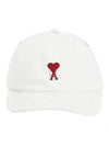 Heart Logo Ball Cap White - AMI - BALAAN 2